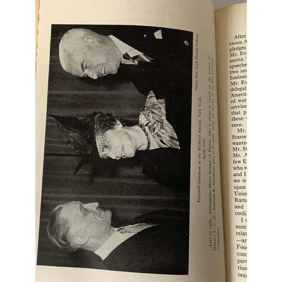 SIGNED Book + signed letter / Many a Good Crusade / Virginia Gildersleeve / 1955 - Picture 12 of 12